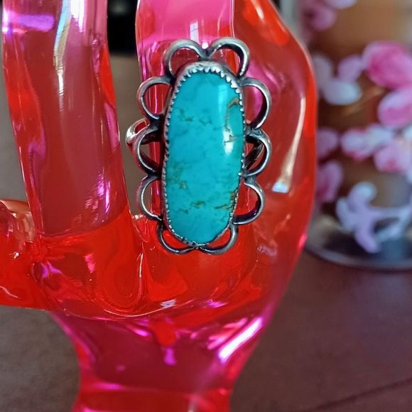 Turquoise Native American ring - Picture 2 of 2